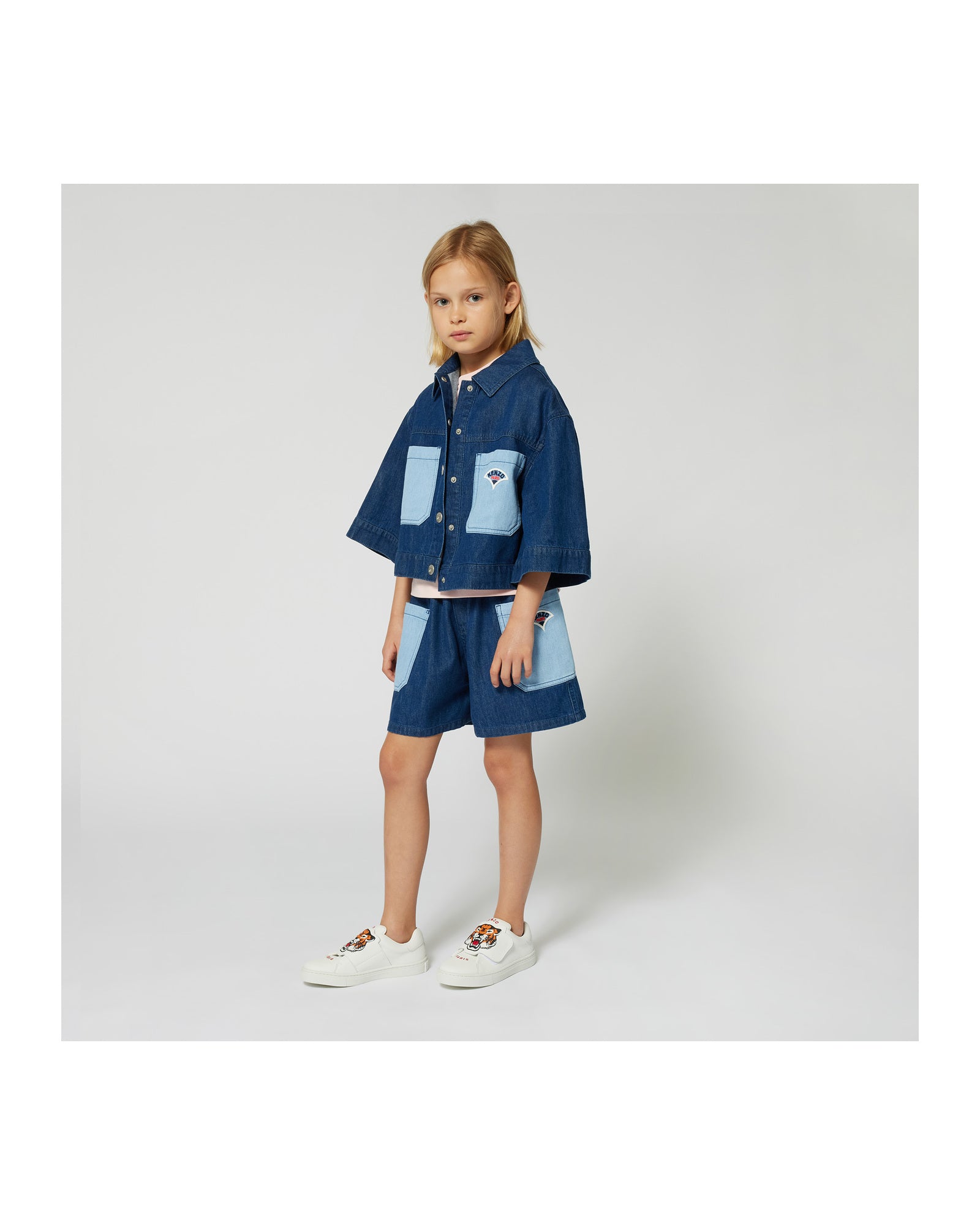 Short en denim - Stone