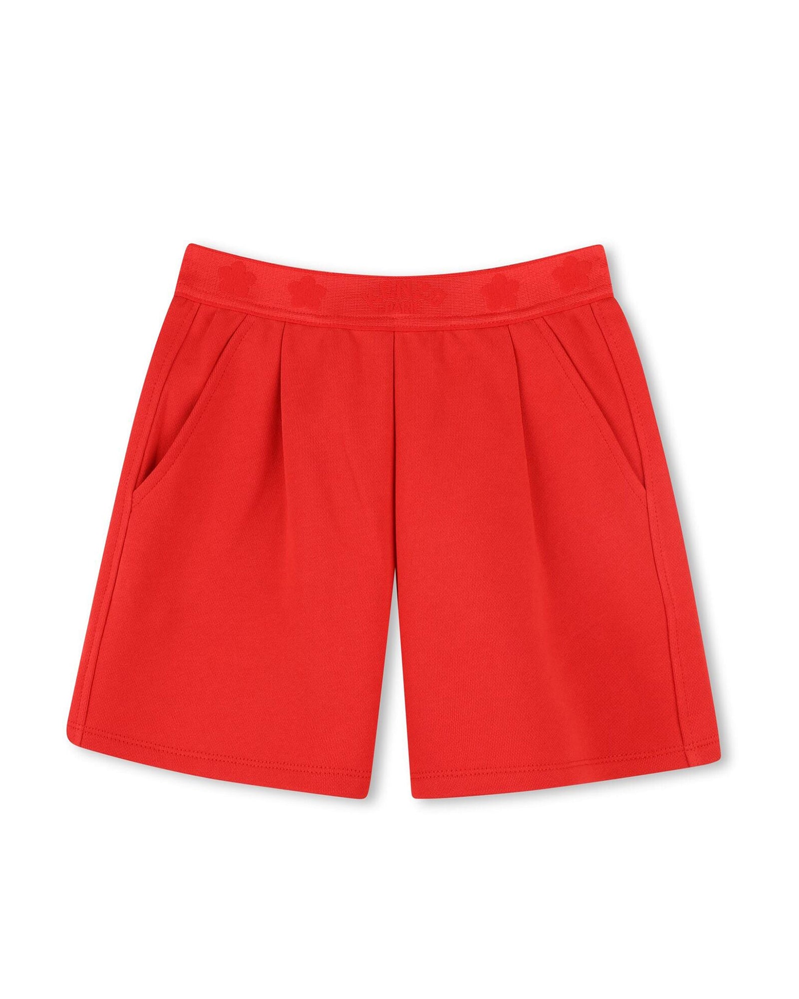Short à taille élastiquée - Rouge Vif