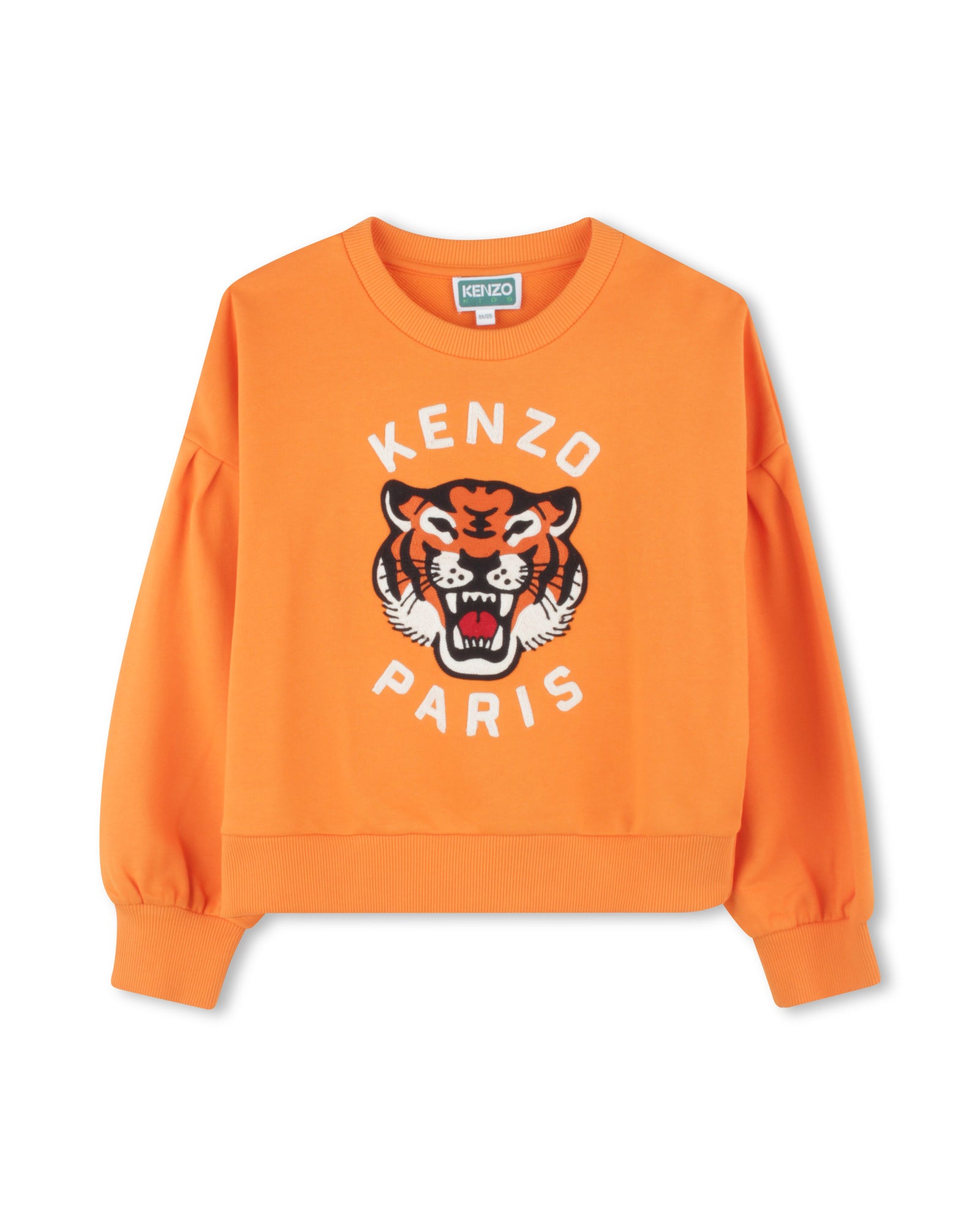 Sweatshirt avec broderie - Orange