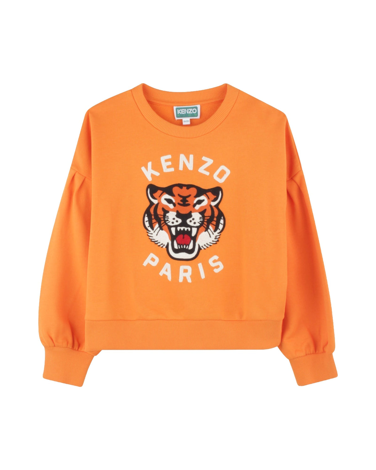 Sweatshirt avec broderie - Orange