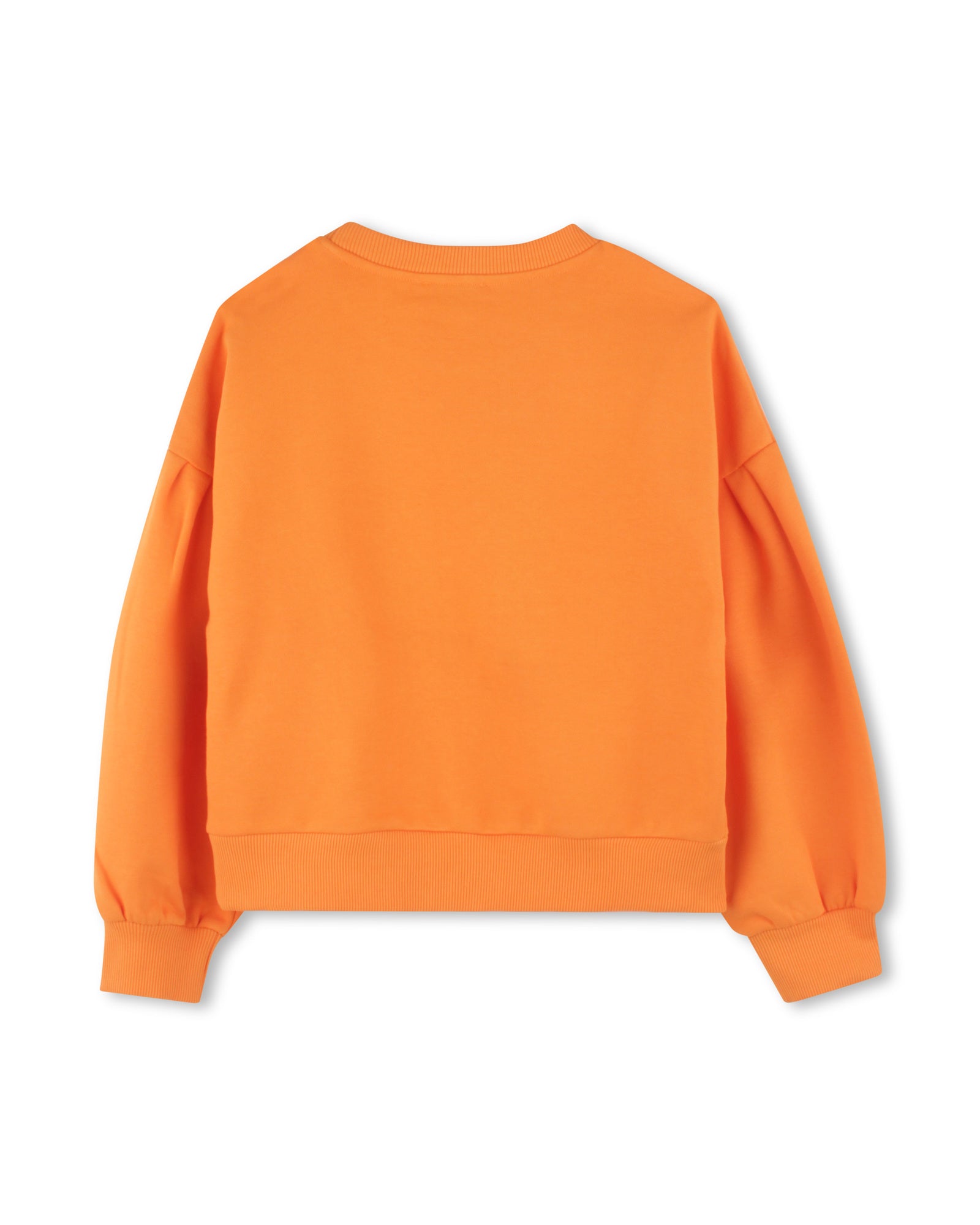 Sweatshirt avec broderie - Orange