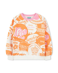 Sweatshirt en imprimé - Orange