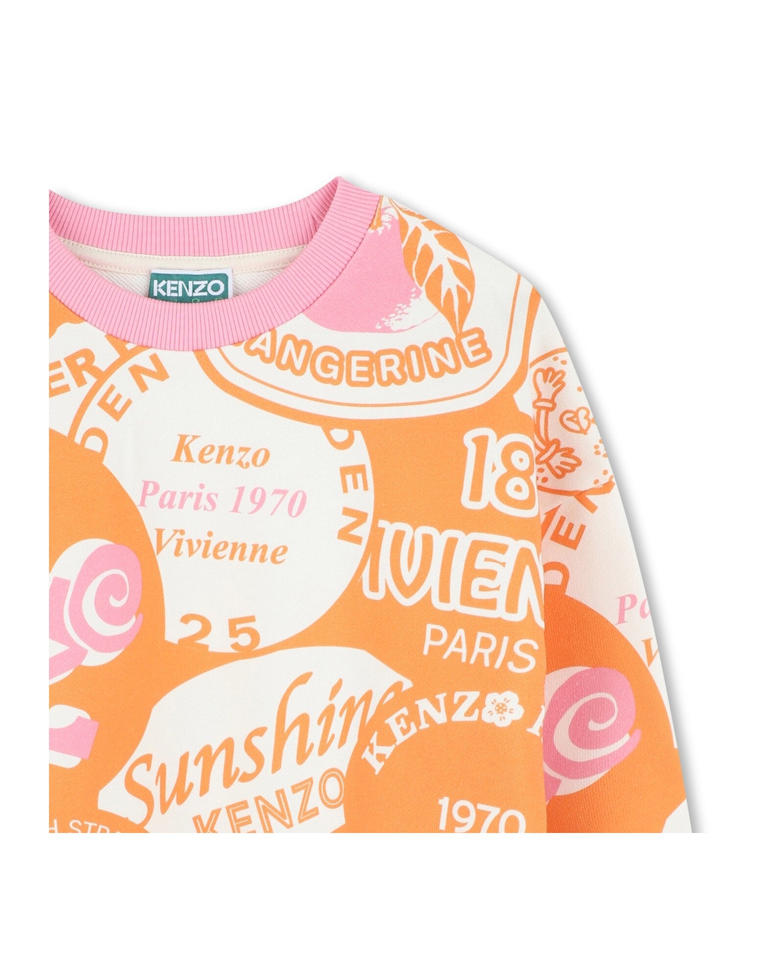 Sweatshirt en imprimé - Orange
