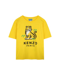 T-shirt à imprimés siglé - Jaune Taxi
