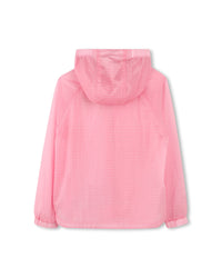 Veste coupe-vent à capuche - Rose Friandi