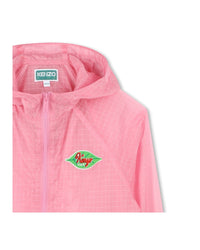Veste coupe-vent à capuche - Rose Friandi