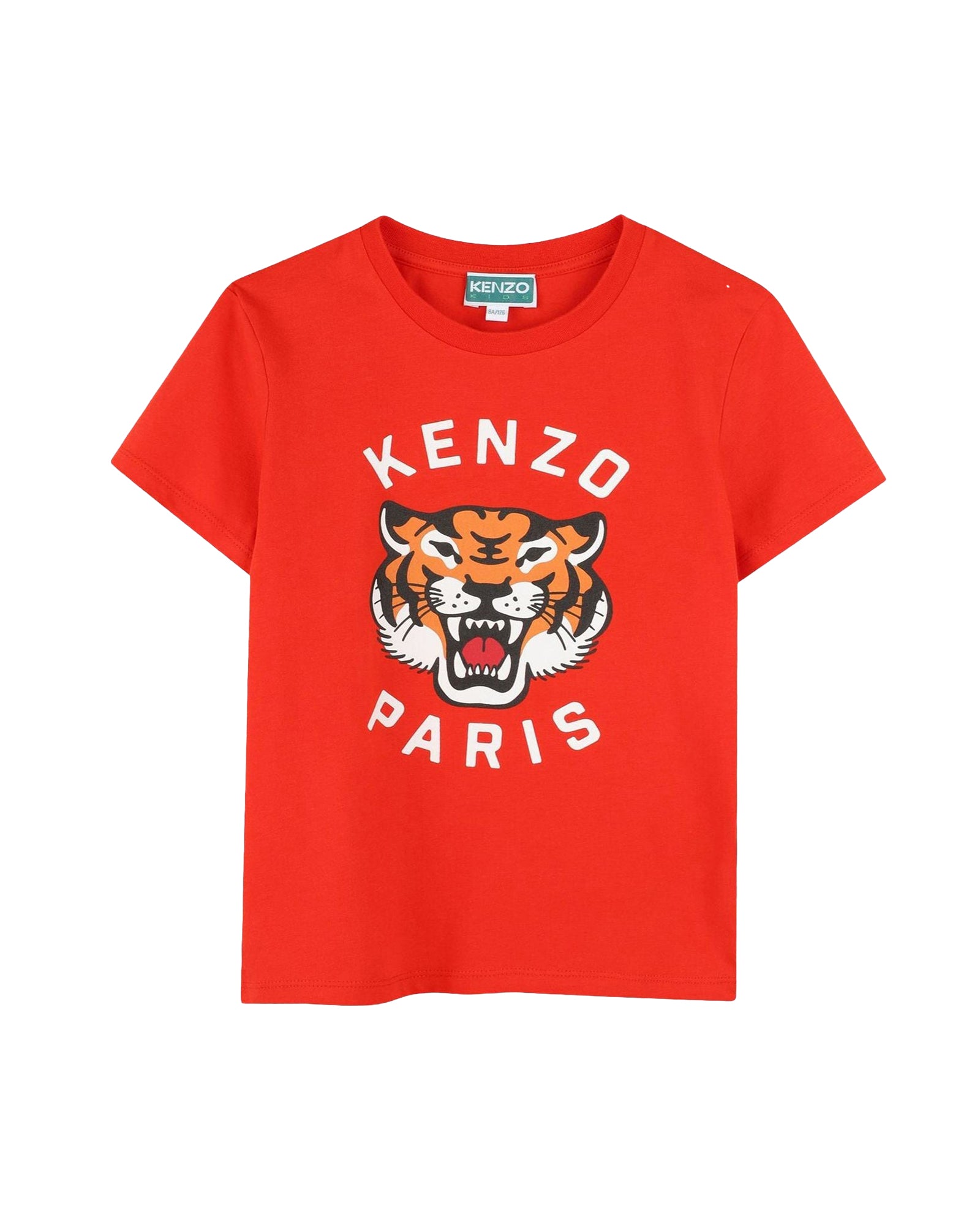 Cotton T-shirt with logo print - Rouge Vif
