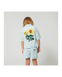 Short à taille élastiquée en coton - Stellaire