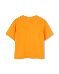 T-shirt en imprimé siglé - Orange