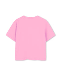 T-shirt à imprimé siglé en coton - Rose Friandi
