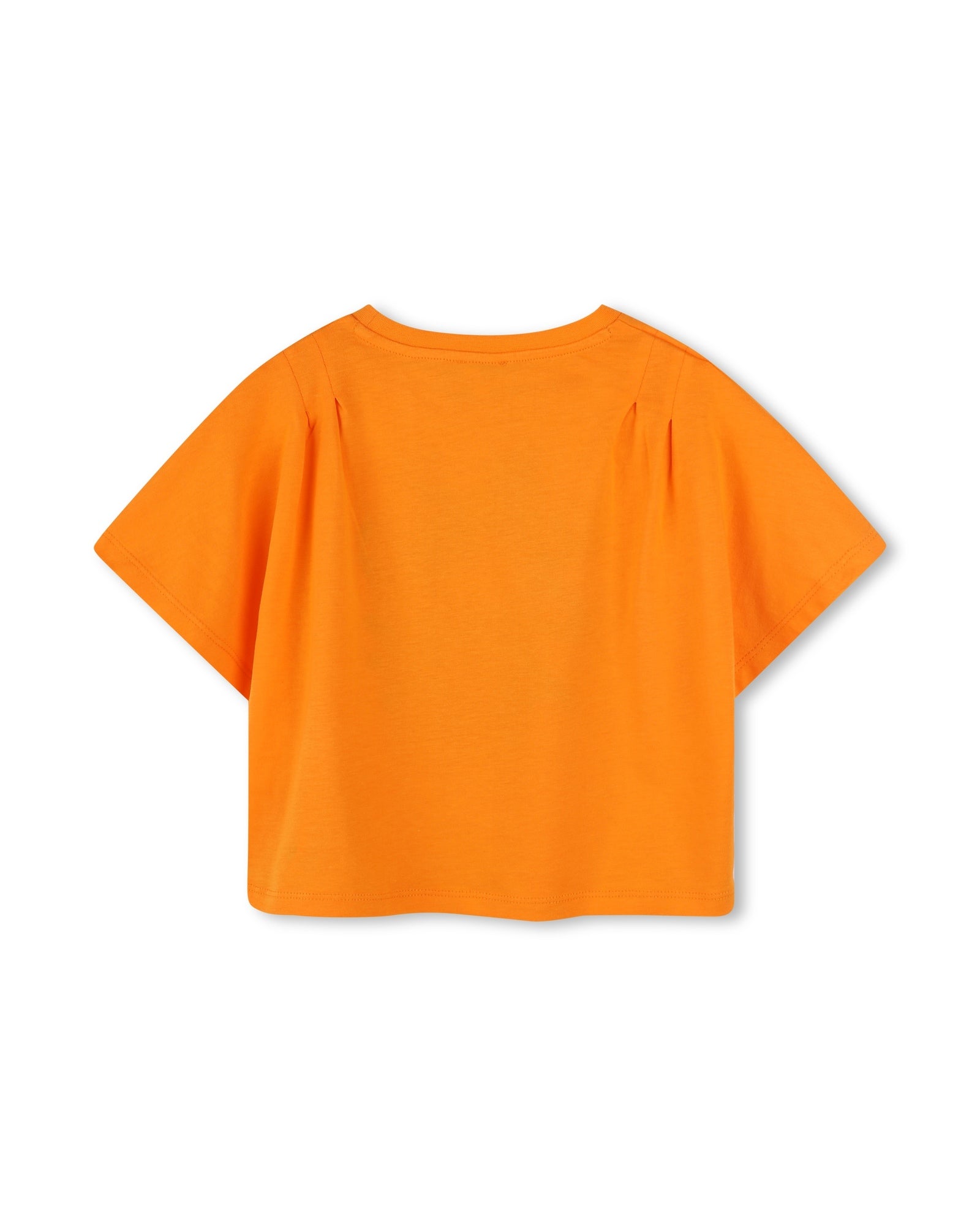 T-shirt à imprimé siglé en coton - Orange