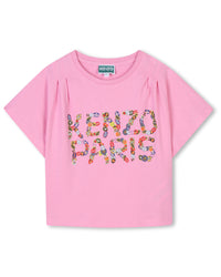 T-shirt en imprimé siglé - Rose Friandise