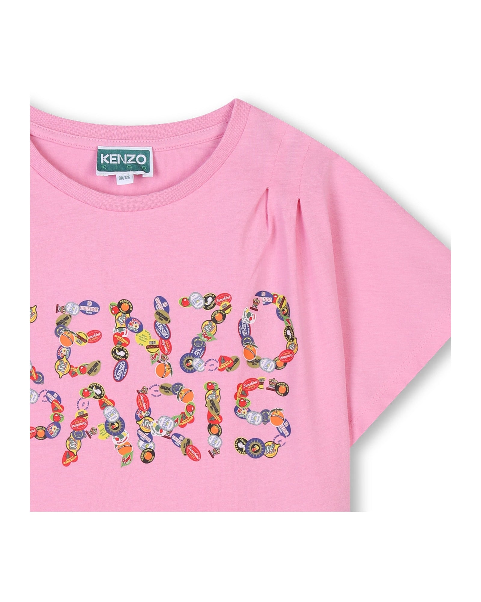 T-shirt en imprimé siglé - Rose Friandise