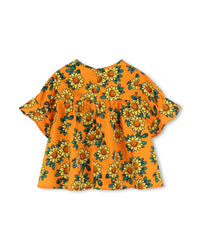 Blouse à volants - Orange