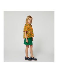 Blouse à volants - Orange