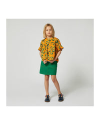 Blouse à volants - Orange
