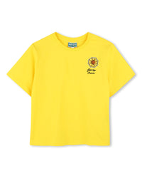 T-shirt avec broderie - Jaune Taxi