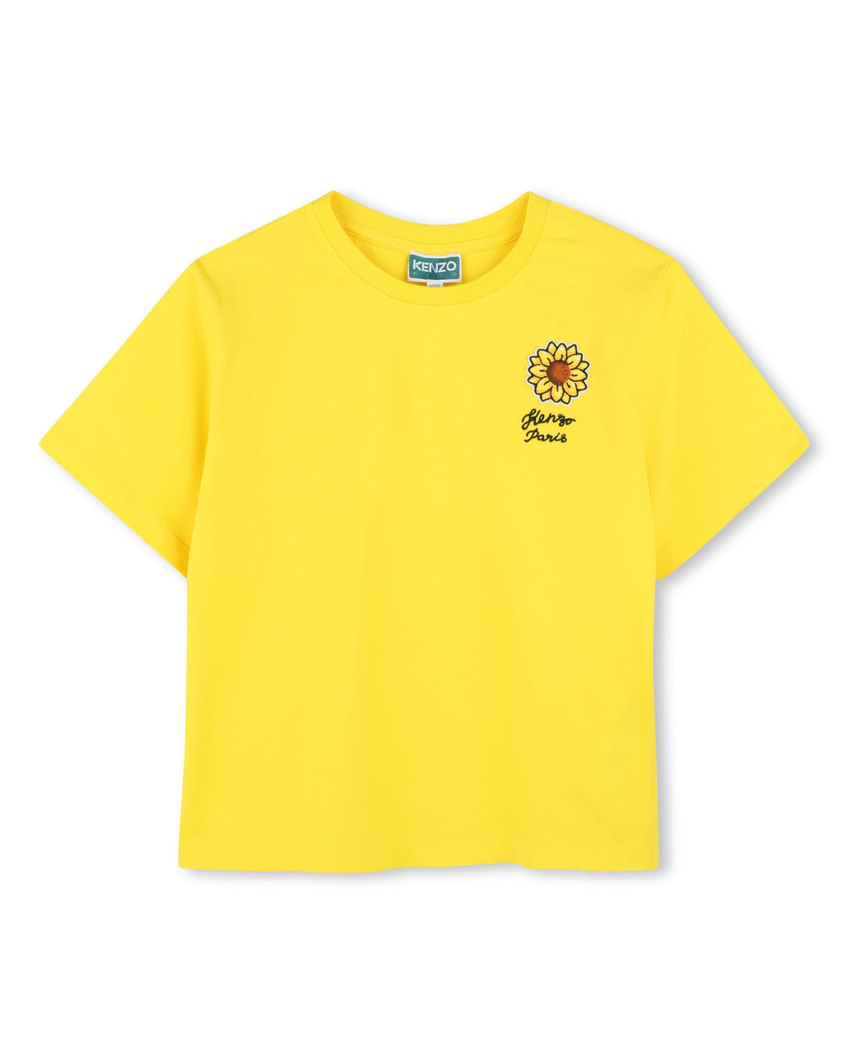 T-shirt avec broderie - Jaune Taxi