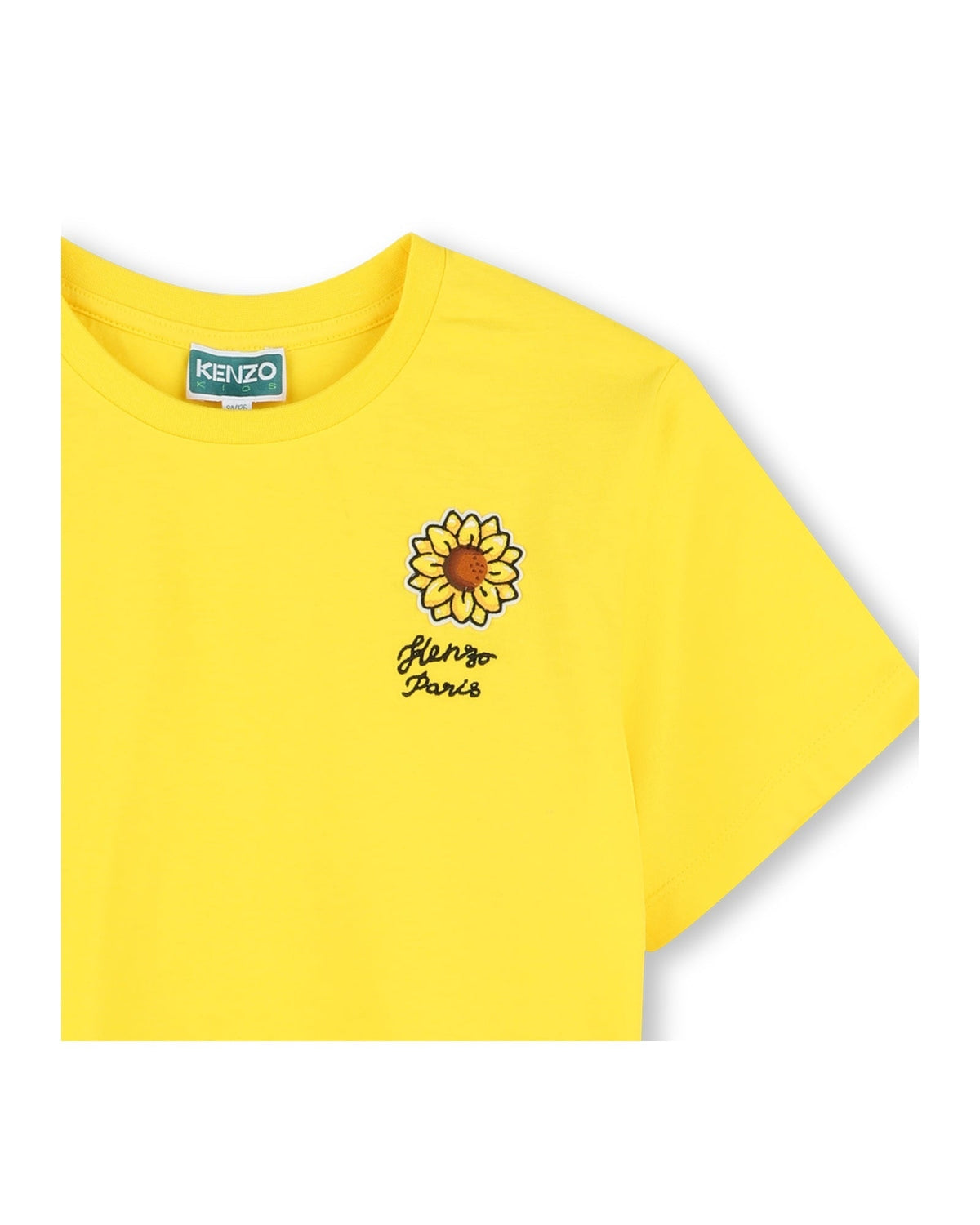 T-shirt avec broderie - Jaune Taxi