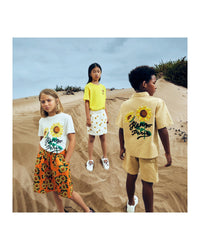 T-shirt avec broderie - Jaune Taxi