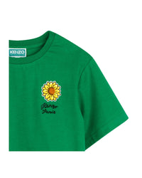 T-shirt with embroidery - Loden