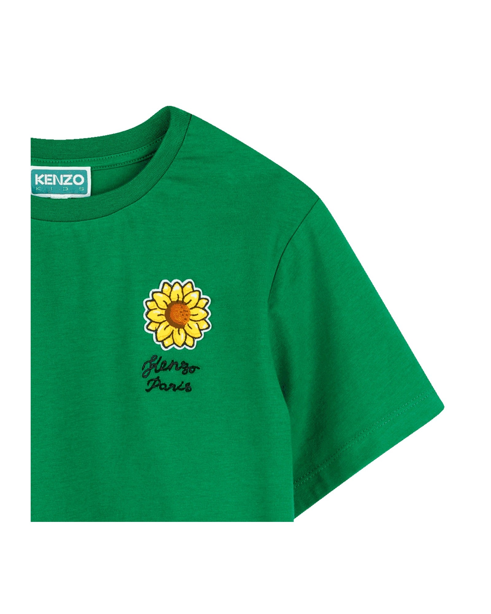 T-shirt with embroidery - Loden