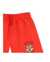 Short à taille élastiquée - Rouge Vif