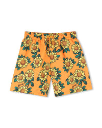 Short à taille élastiquée - Orange