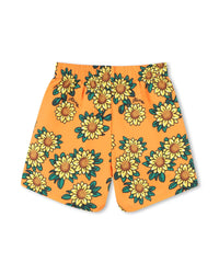 Short à taille élastiquée - Orange