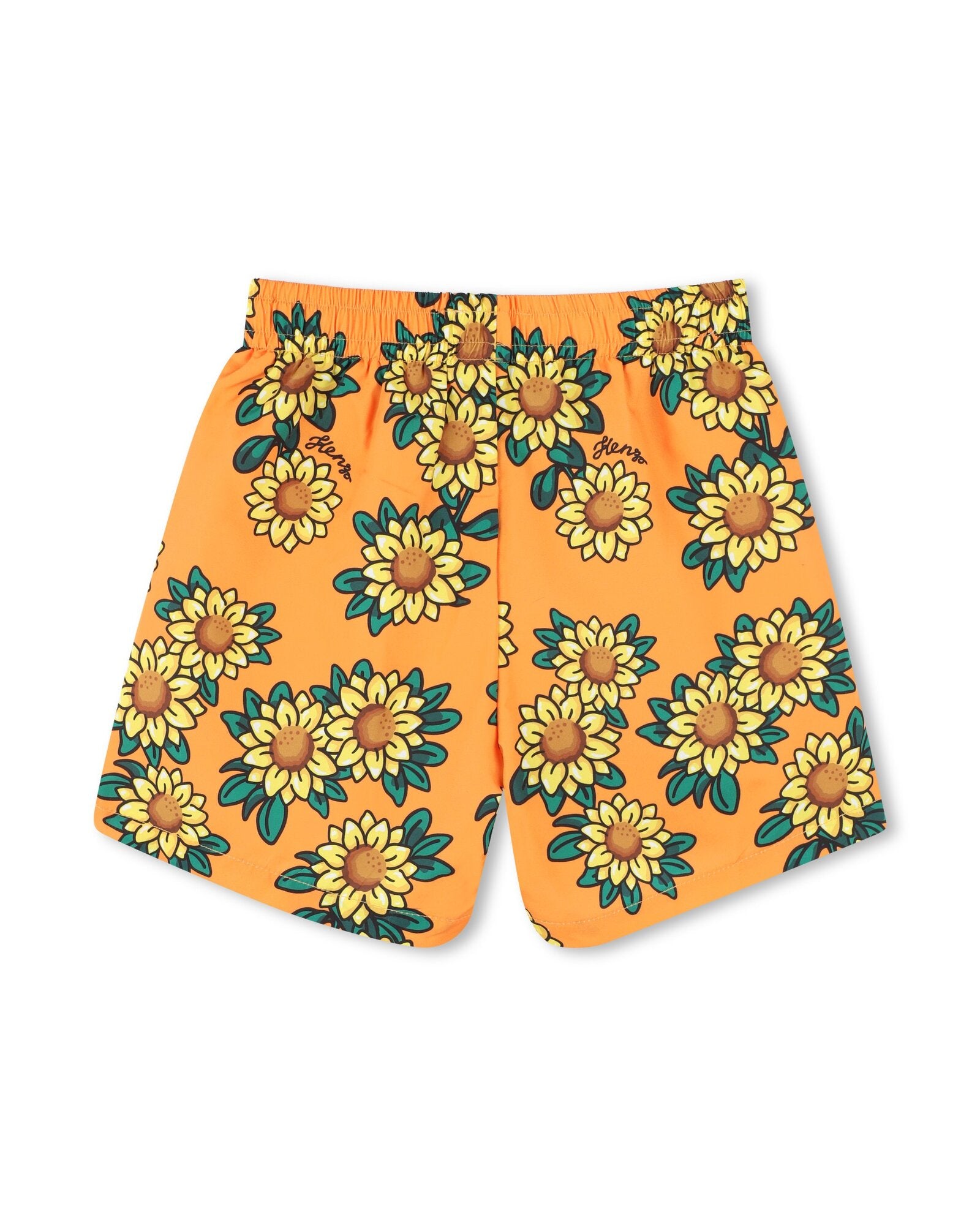 Short à taille élastiquée - Orange