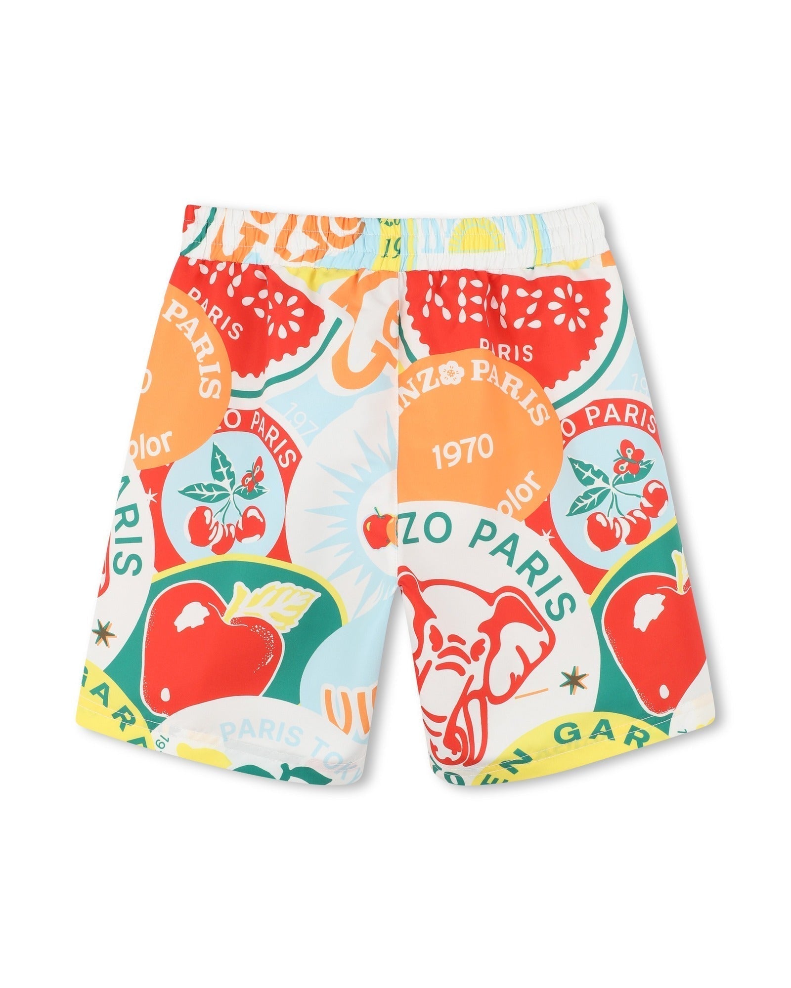 Short de bain à taille élastiquée - Multicolor