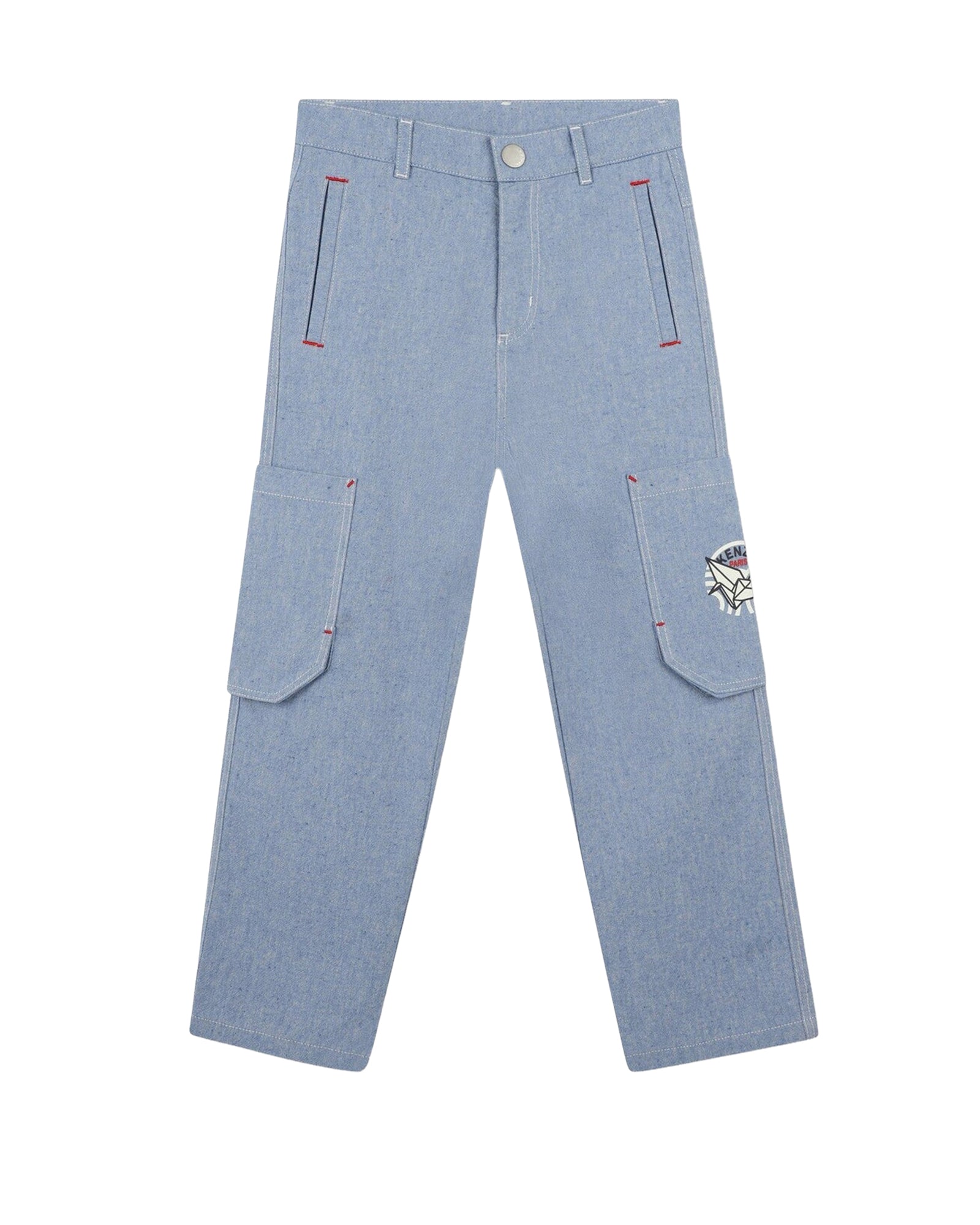 Pantalon avec illustration en coton - Chambray
