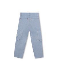 Trousers with illustration - Chambray