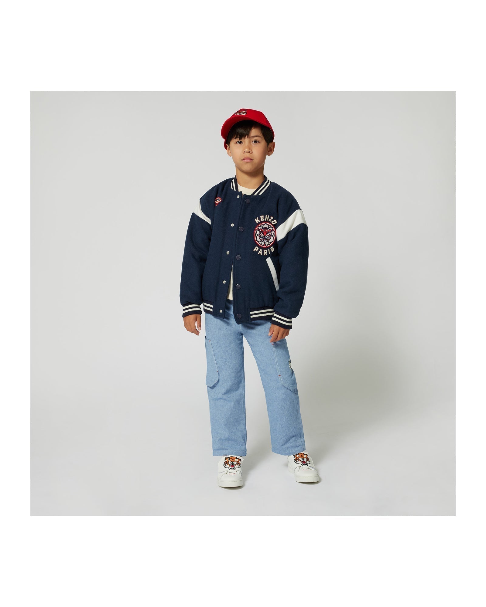 Pantalon avec illustration en coton - Chambray
