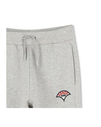 Trousers with elasticated waistband - Light Heather Grey