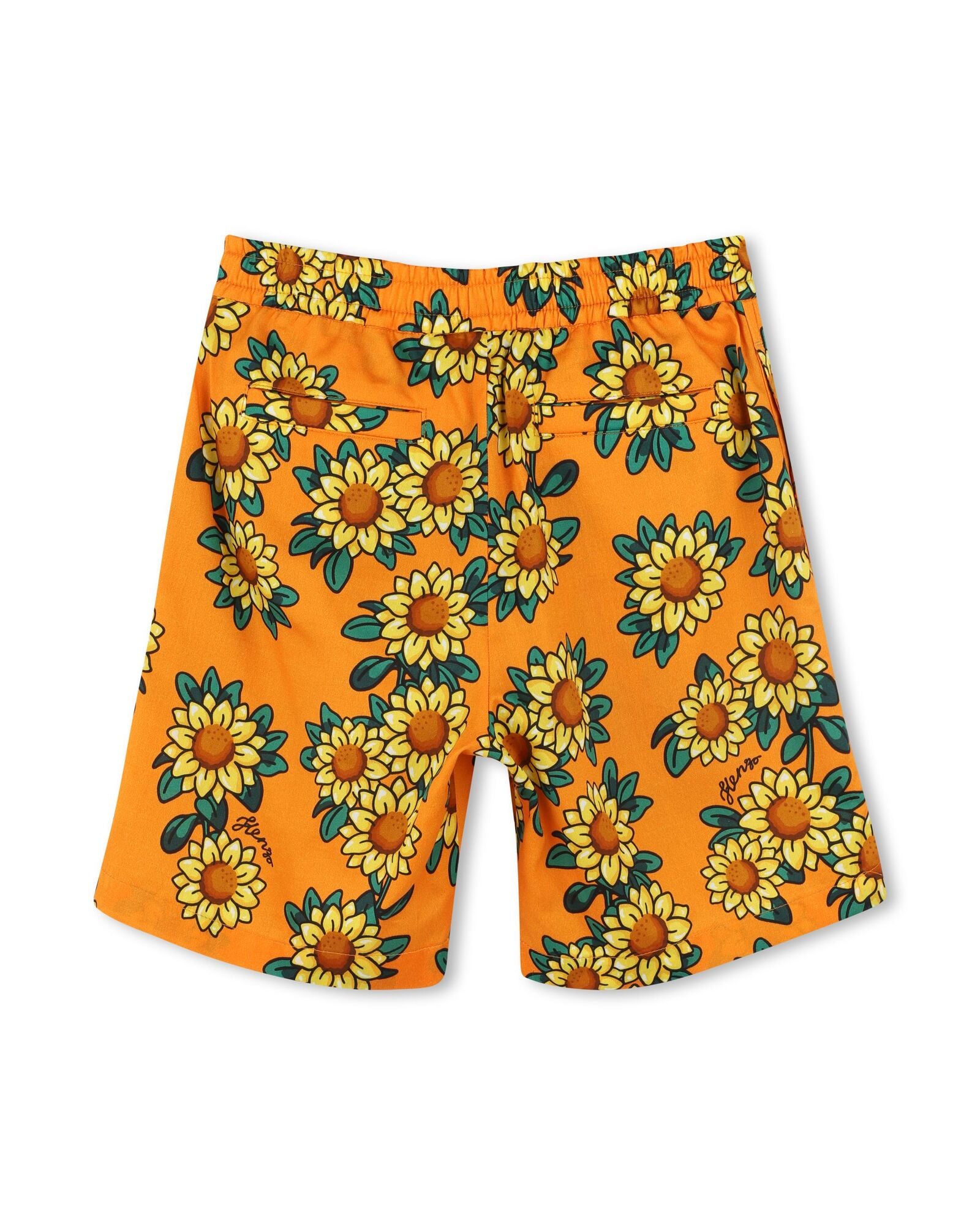 Bermuda à taille élastiquée - Orange