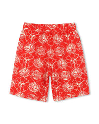 Piqué knit Bermuda shorts - Bright Red