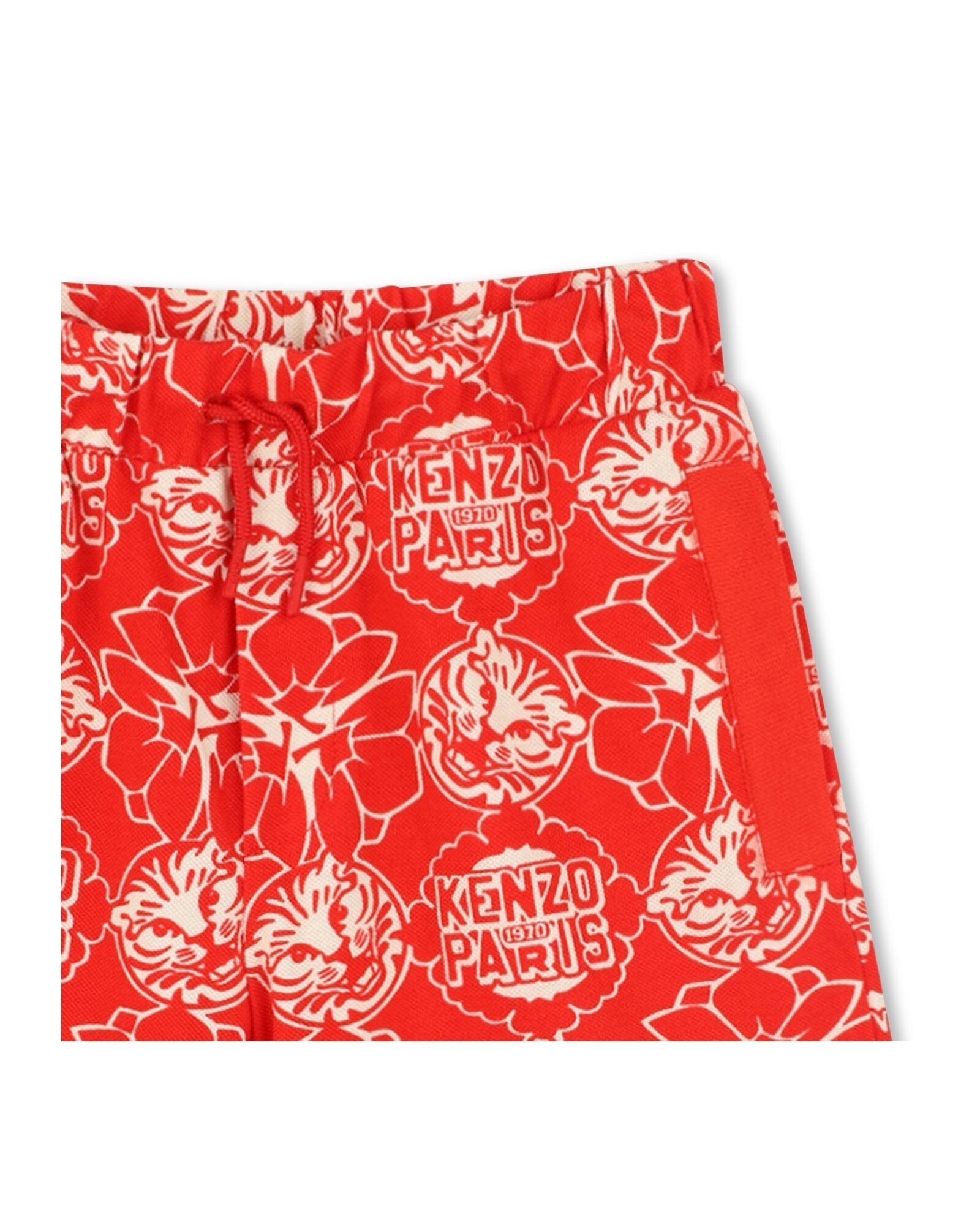 Piqué knit Bermuda shorts - Bright Red