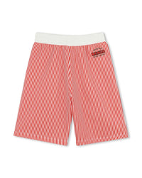 Fleece Bermuda shorts - Bright red