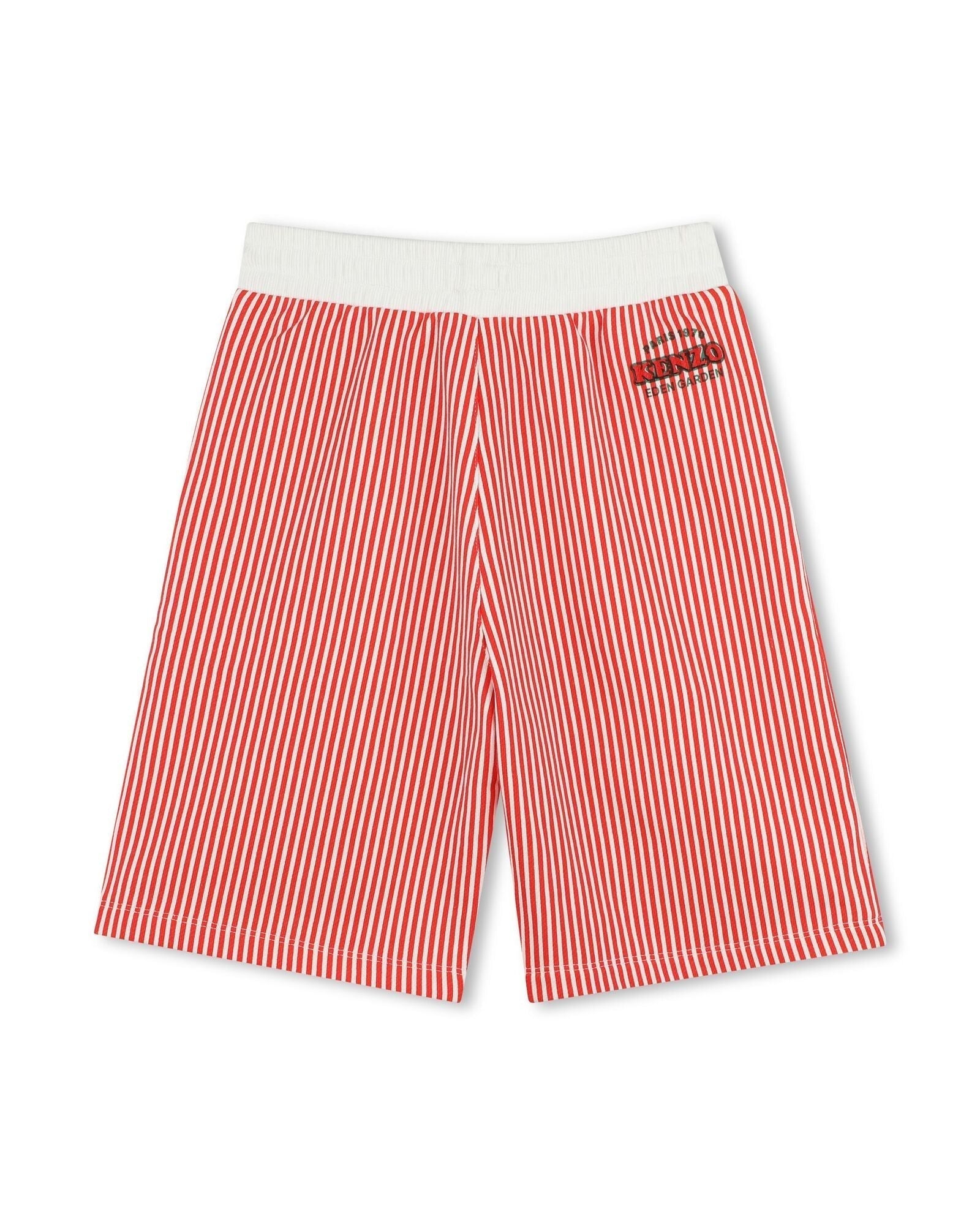 Fleece Bermuda shorts - Bright red