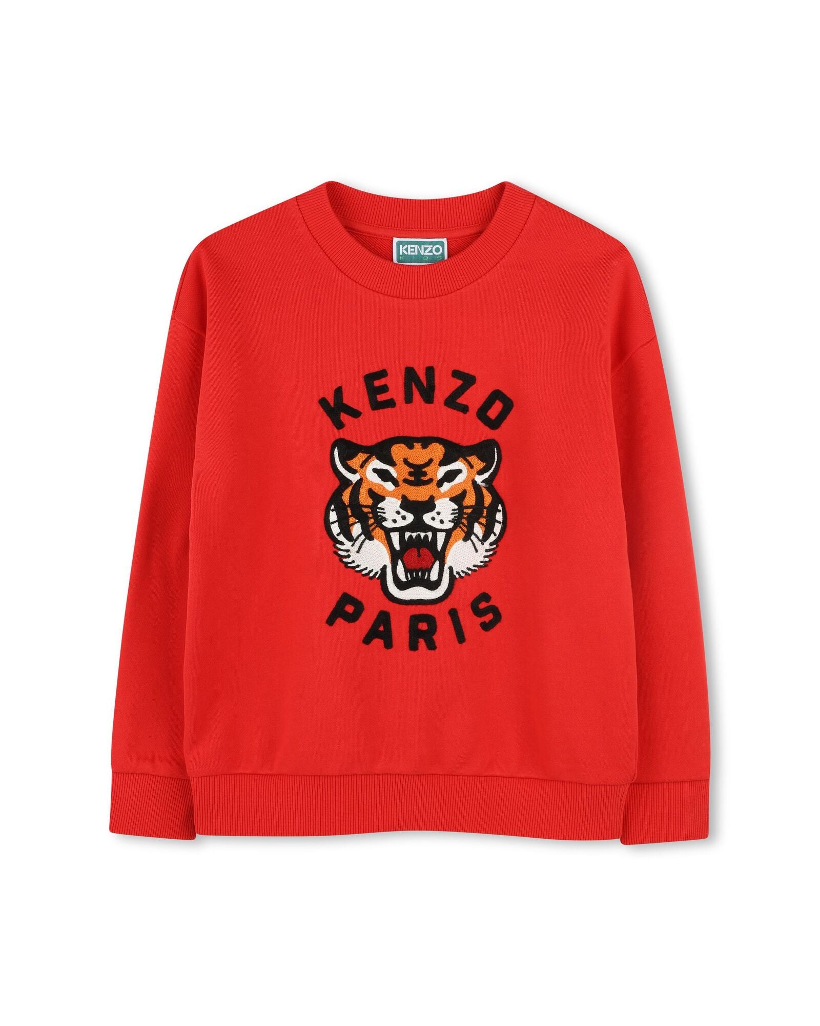 Sweatshirt avec broderie - Rouge Vif