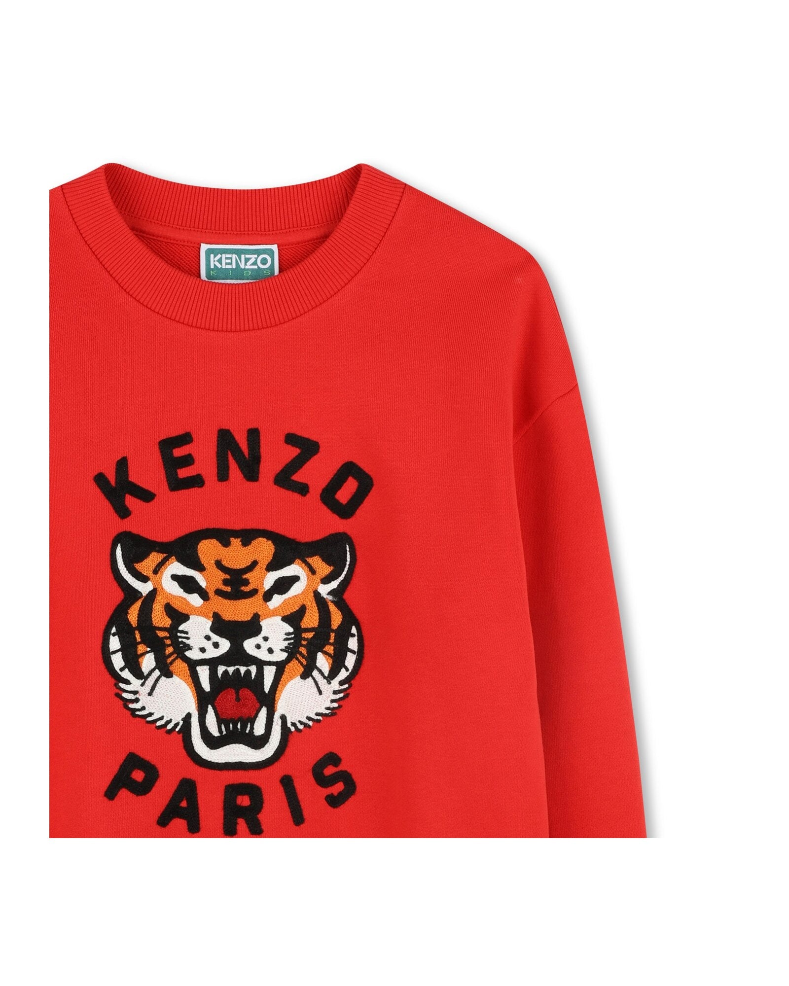 Sweatshirt avec broderie - Rouge Vif