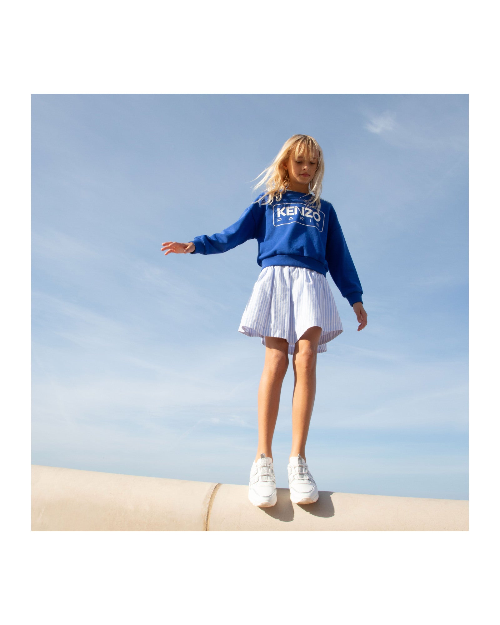 Fleece sweatshirt - Wave Blue