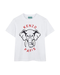 Cotton T-shirt with logo print - White