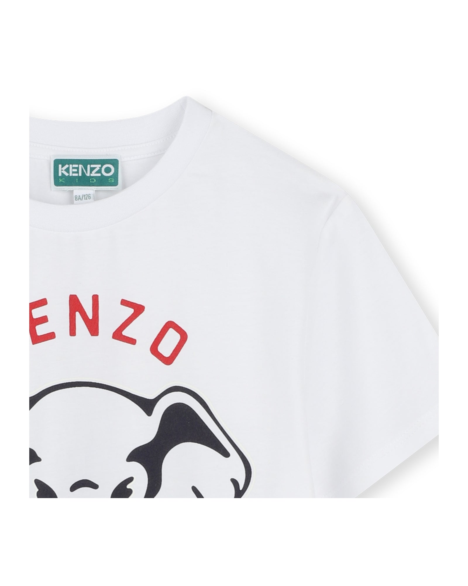 Cotton T-shirt with logo print - White
