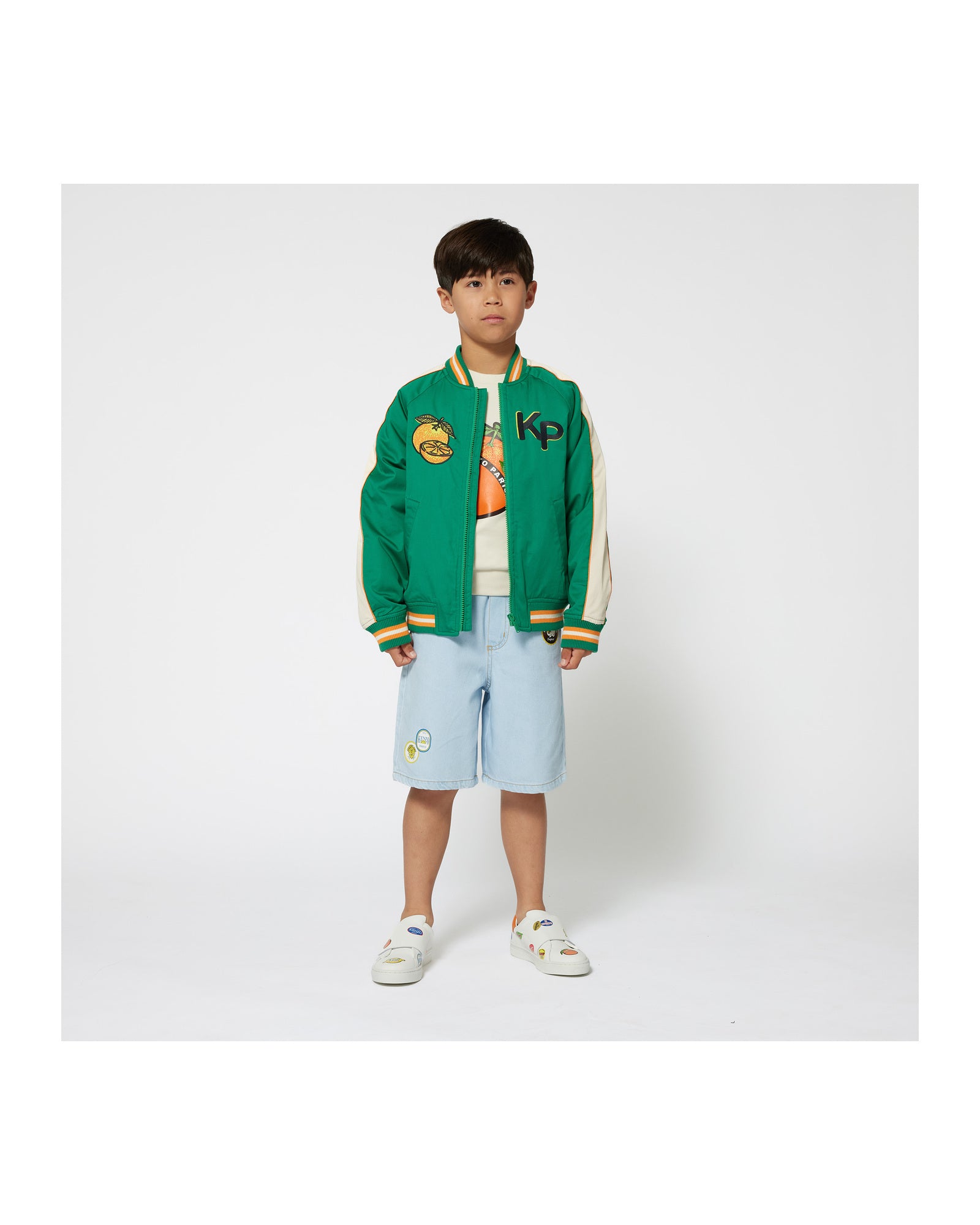 Blouson zippé en satin - Loden