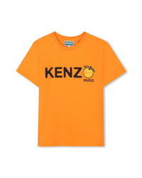 T-shirt en imprimé siglé - Orange