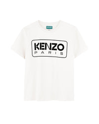 Cotton T-shirt with logo print - Off White