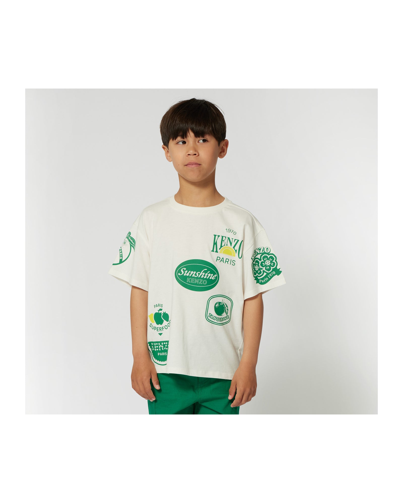 T-shirt à imprimés siglé - Offwhite