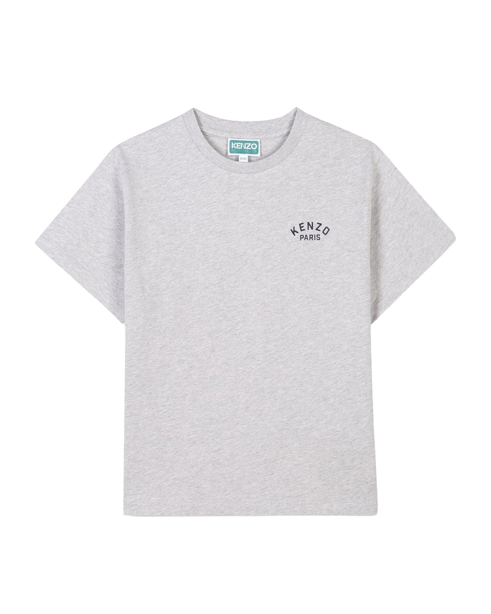 Cotton T-shirt with branded images - Mottled Grey
